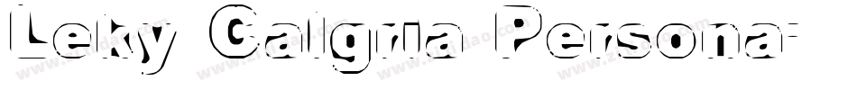 Leky Calgria Persona字体转换